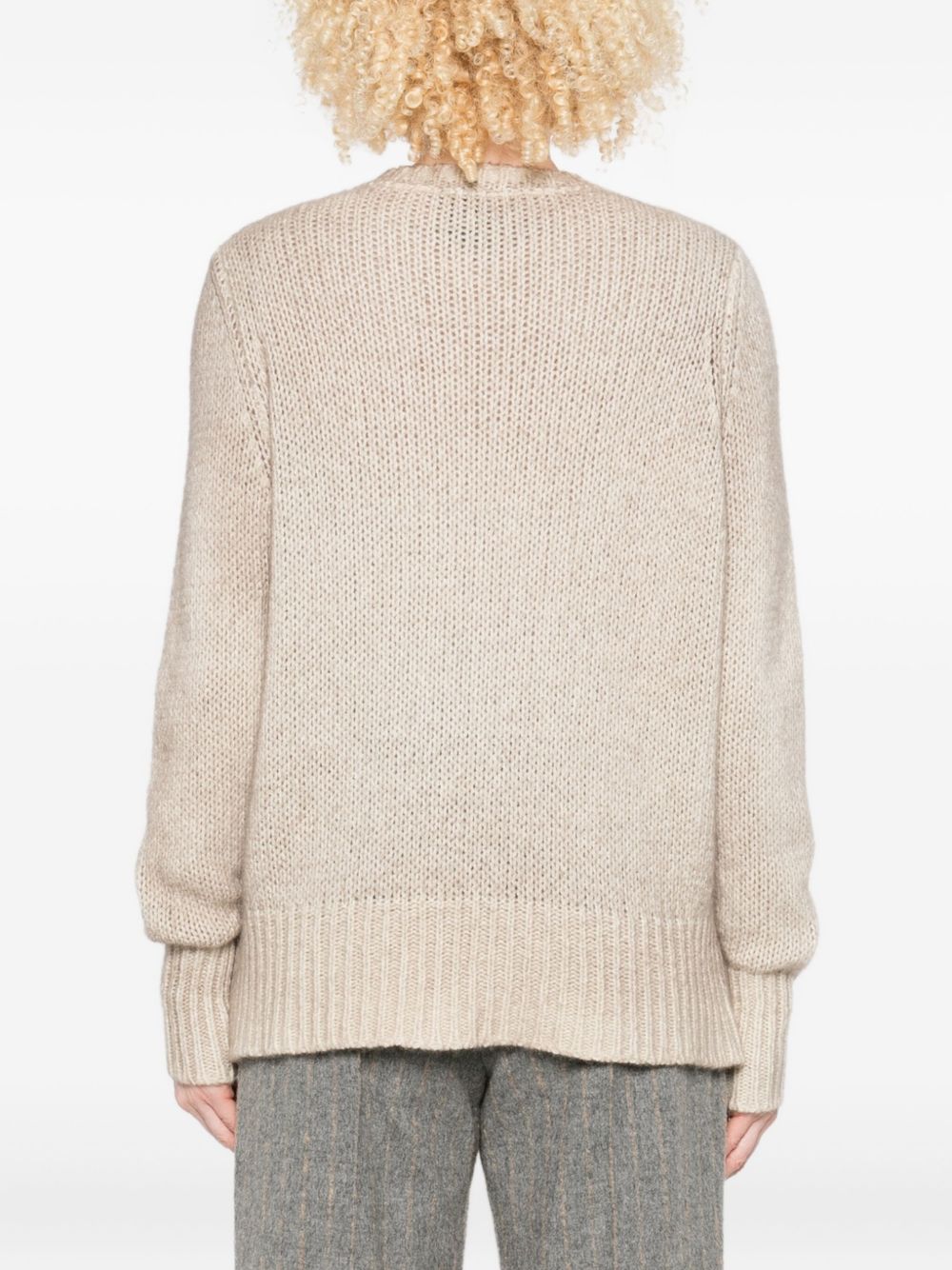 Avant Toi Sweaters Beige cashmere crewneck