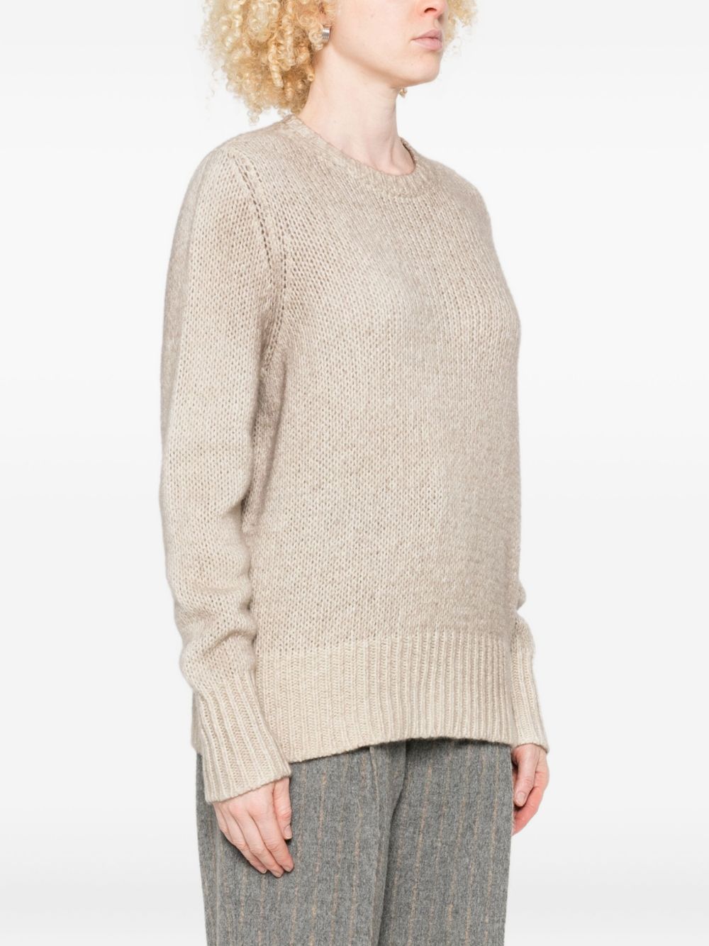 Avant Toi Sweaters Beige cashmere crewneck