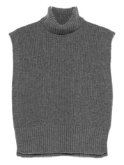 Suéteres DAVANTINO Cuello alto de lana gris