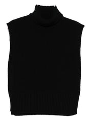 Black Wool Turtleneck Sweater — DAVANTINO