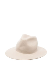Beige Wool Fedora — Forte Forte Hat