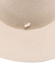 Beige Wool Fedora — Forte Forte Hat