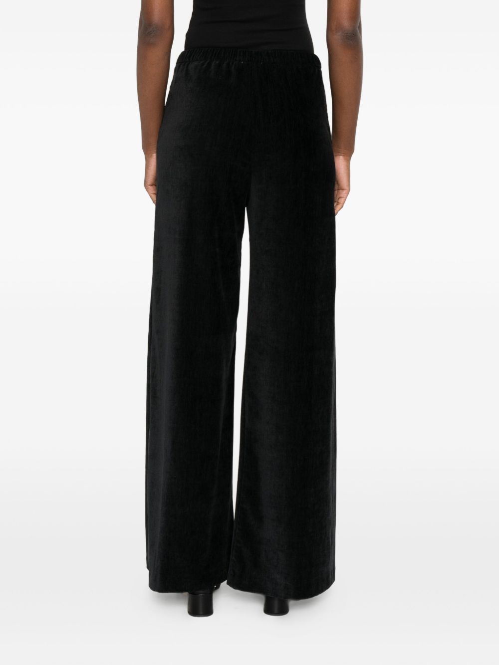 Black Velvet Trousers — Forte Forte High‑Waist Wide Leg