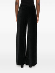 Black Velvet Trousers — Forte Forte High‑Waist Wide Leg