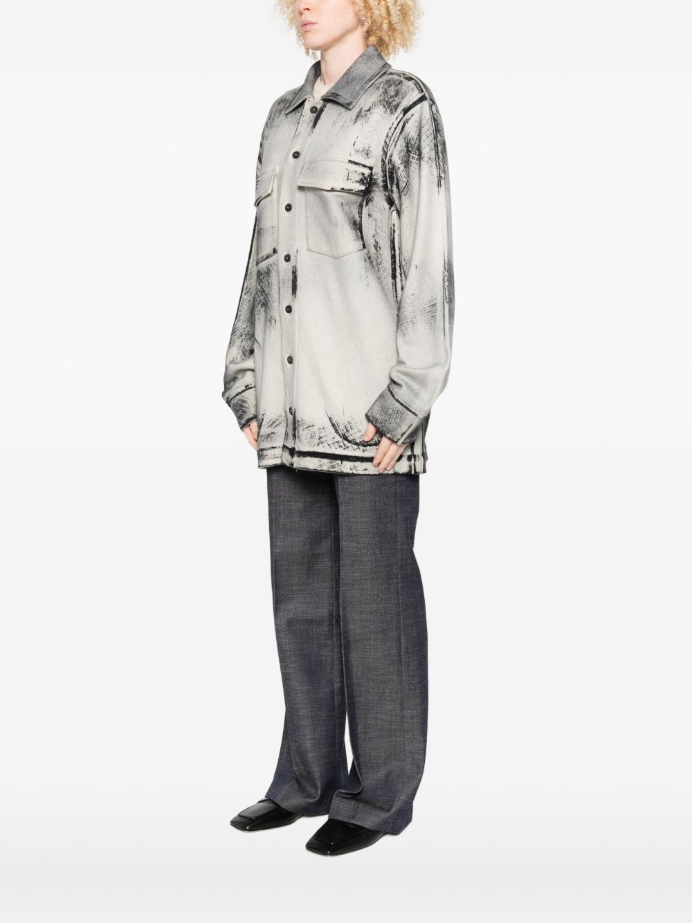 Avant Toi Shirts White wool cashmere blend