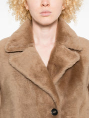 Furling By Giani Coats Brown in Beige Wool Blend