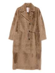 Furling By Giani Coats Brown in Beige Wool Blend