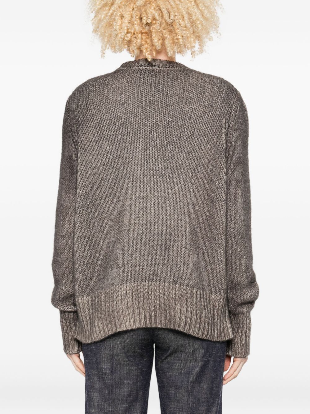 Avant Toi Sweaters Brown cashmere crewneck