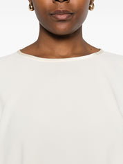 Forte Forte Top Ivory — Satin Blouse for Women