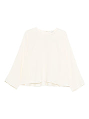 Forte Forte Top Ivory — Satin Blouse for Women