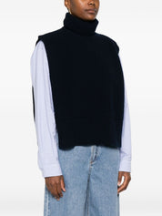 Blue Wool Turtleneck Sweater — DAVANTINO