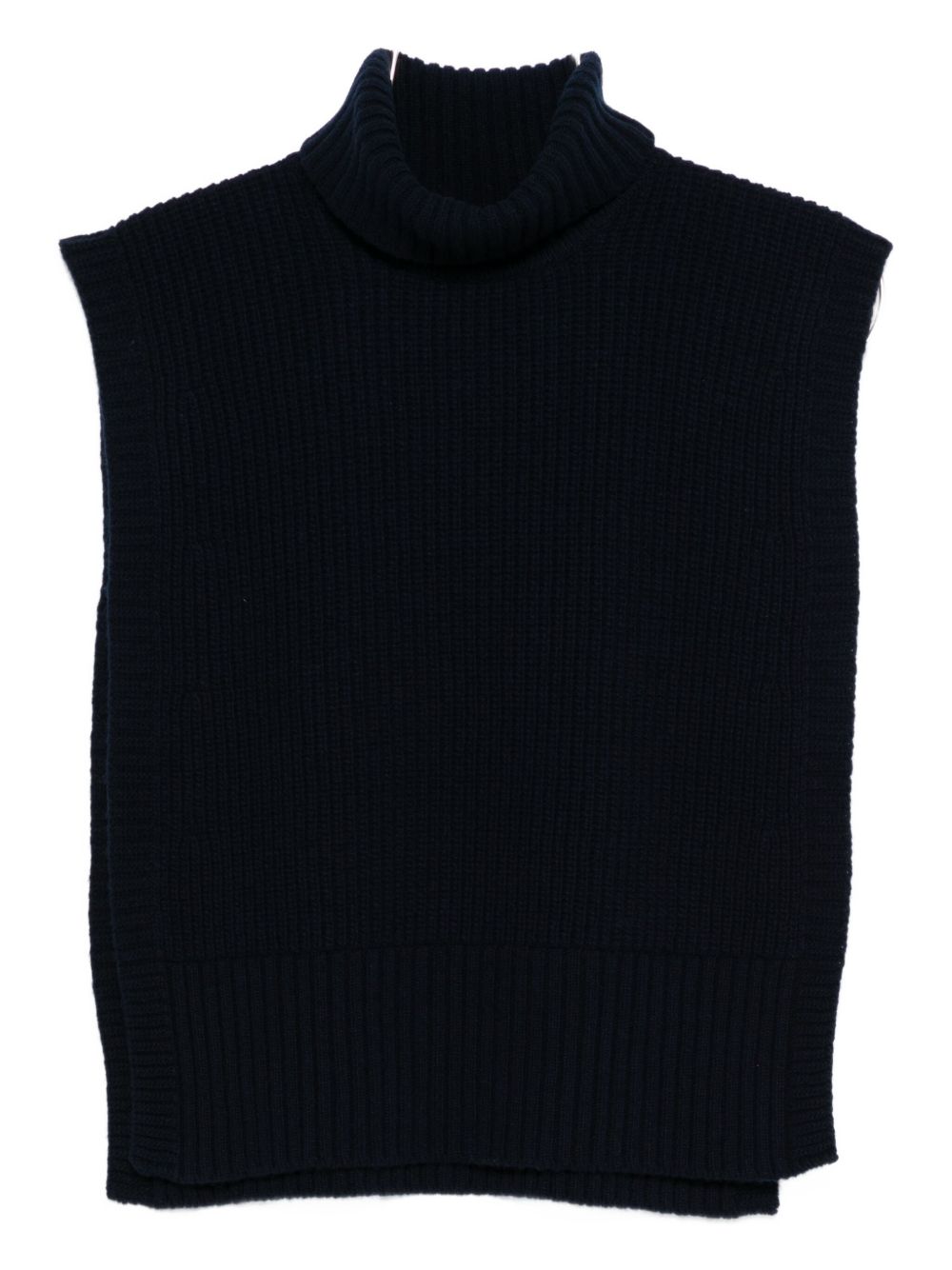 Blue Wool Turtleneck Sweater — DAVANTINO