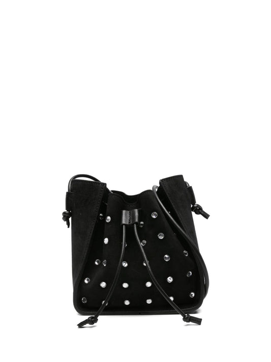 Black Suede Bucket Bag — Forte Forte Shoulder Bag