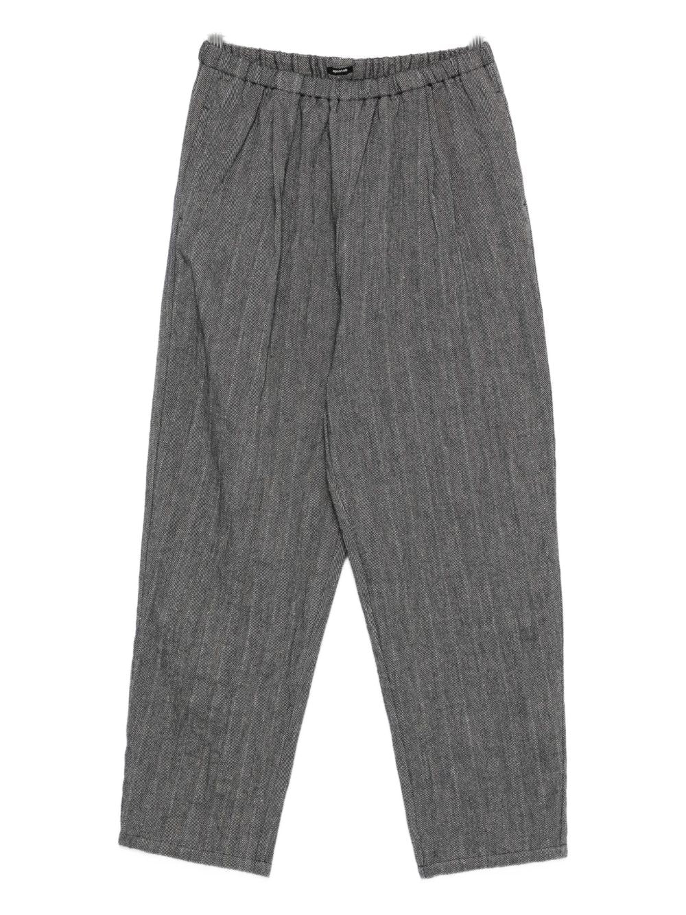 Apuntob Trousers Beige wool and linen blend