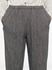 Apuntob Trousers Beige wool and linen blend