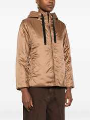 MAX MARA THE CUBE Coats Brown nylon jacket