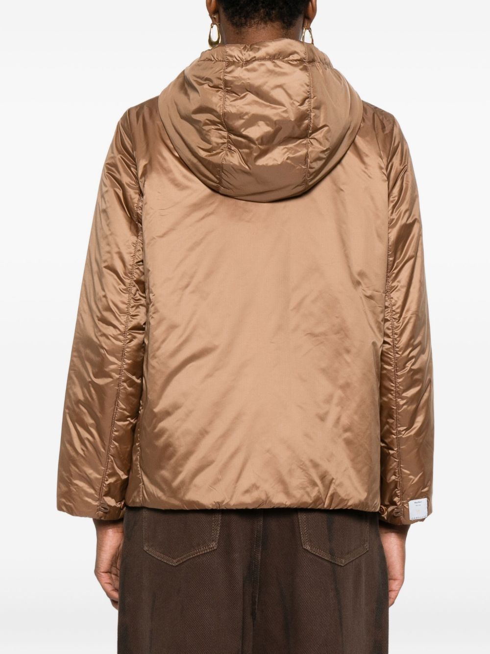MAX MARA THE CUBE Coats Brown nylon jacket