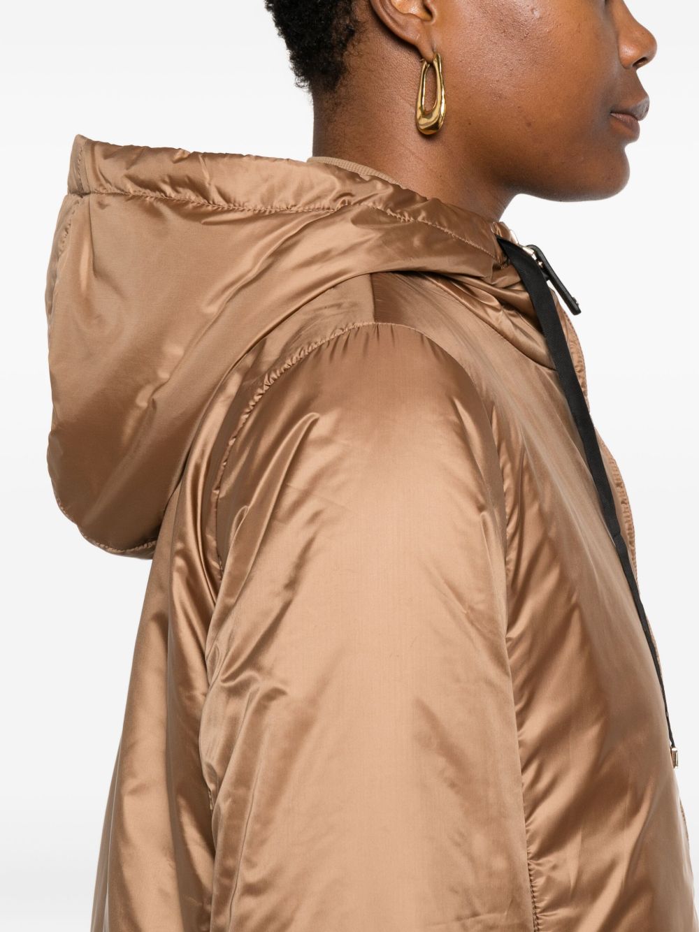 MAX MARA THE CUBE Coats Brown nylon jacket