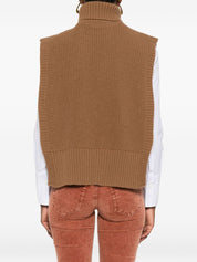 Camel Wool Turtleneck Sweater — DAVANTINO