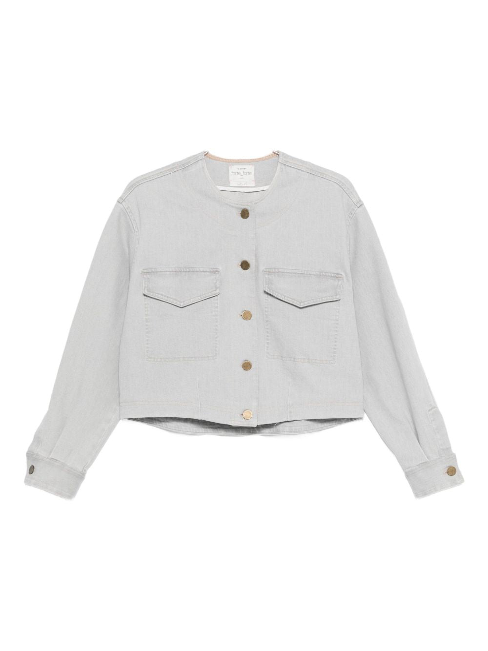 Forte Forte Coats Grey denim cotton overshirt