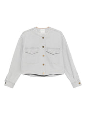 Forte Forte Coats Grey denim cotton overshirt