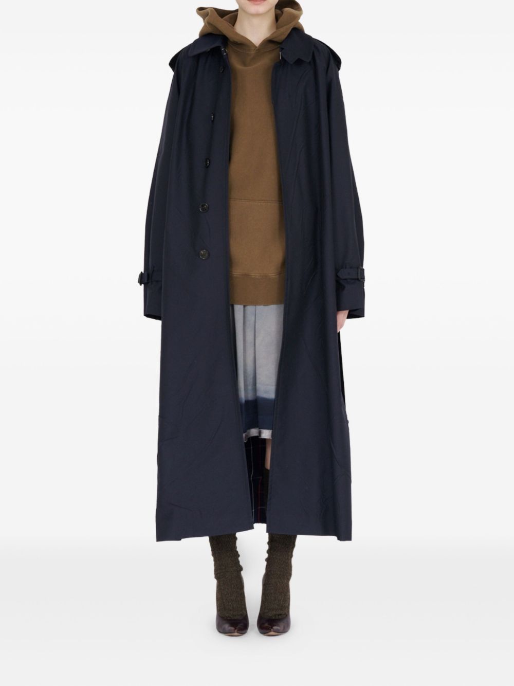 Manteaux Maison Margiela Trench en laine bleu