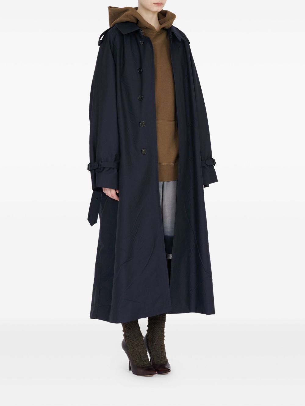 Manteaux Maison Margiela Trench en laine bleu