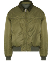 Maison Margiela Coats Green zip-front bomber jacket