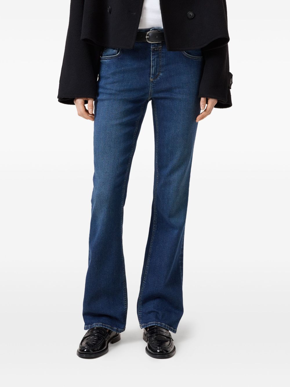 Closed Jeans Blue — Flared Maternity Jeans in Denim