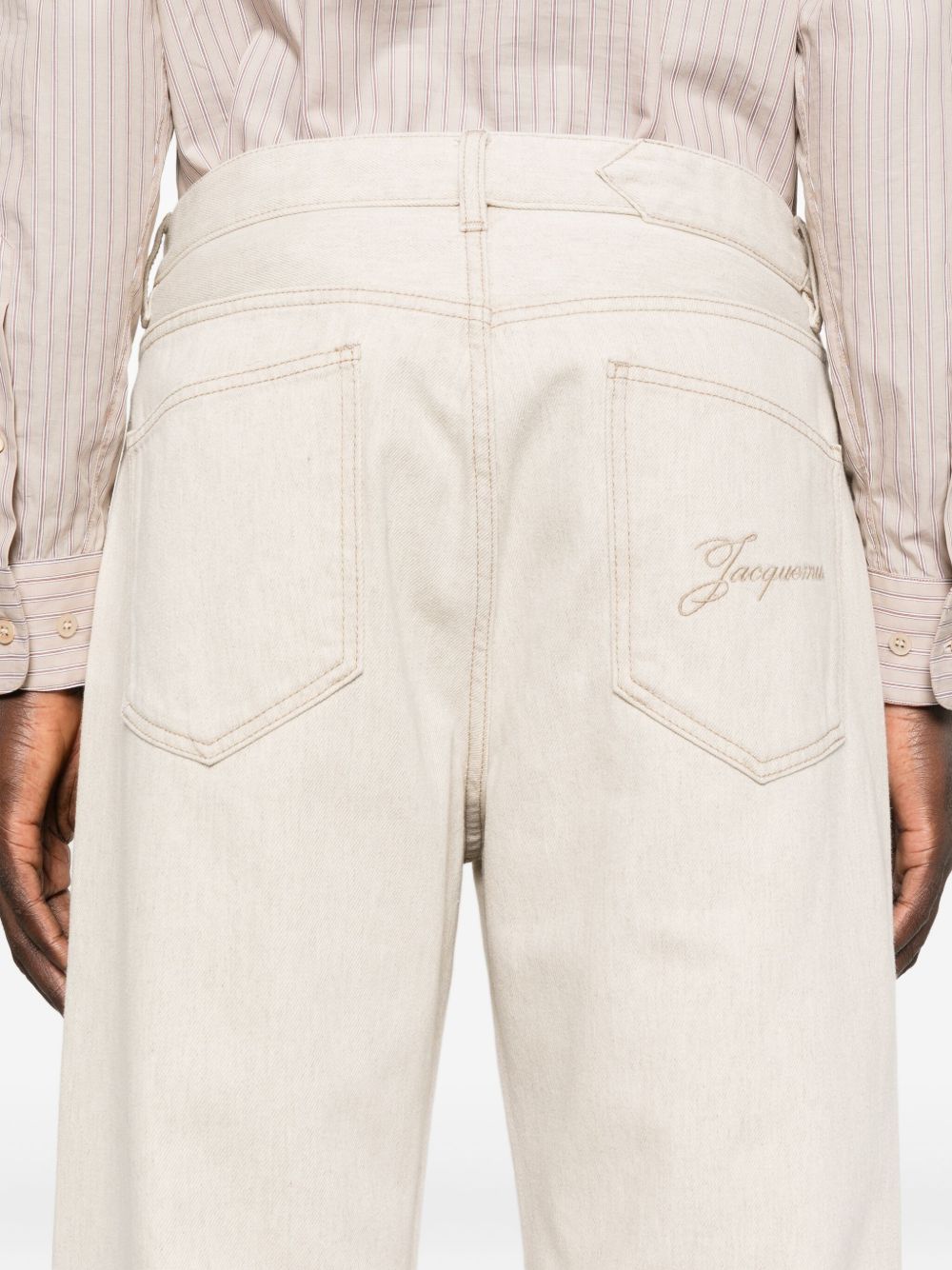 Jacquemus Jeans Beige straight fit