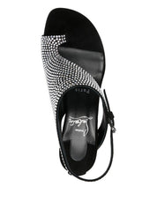 Christian Louboutin Sandals Black with Crystal Embellishment