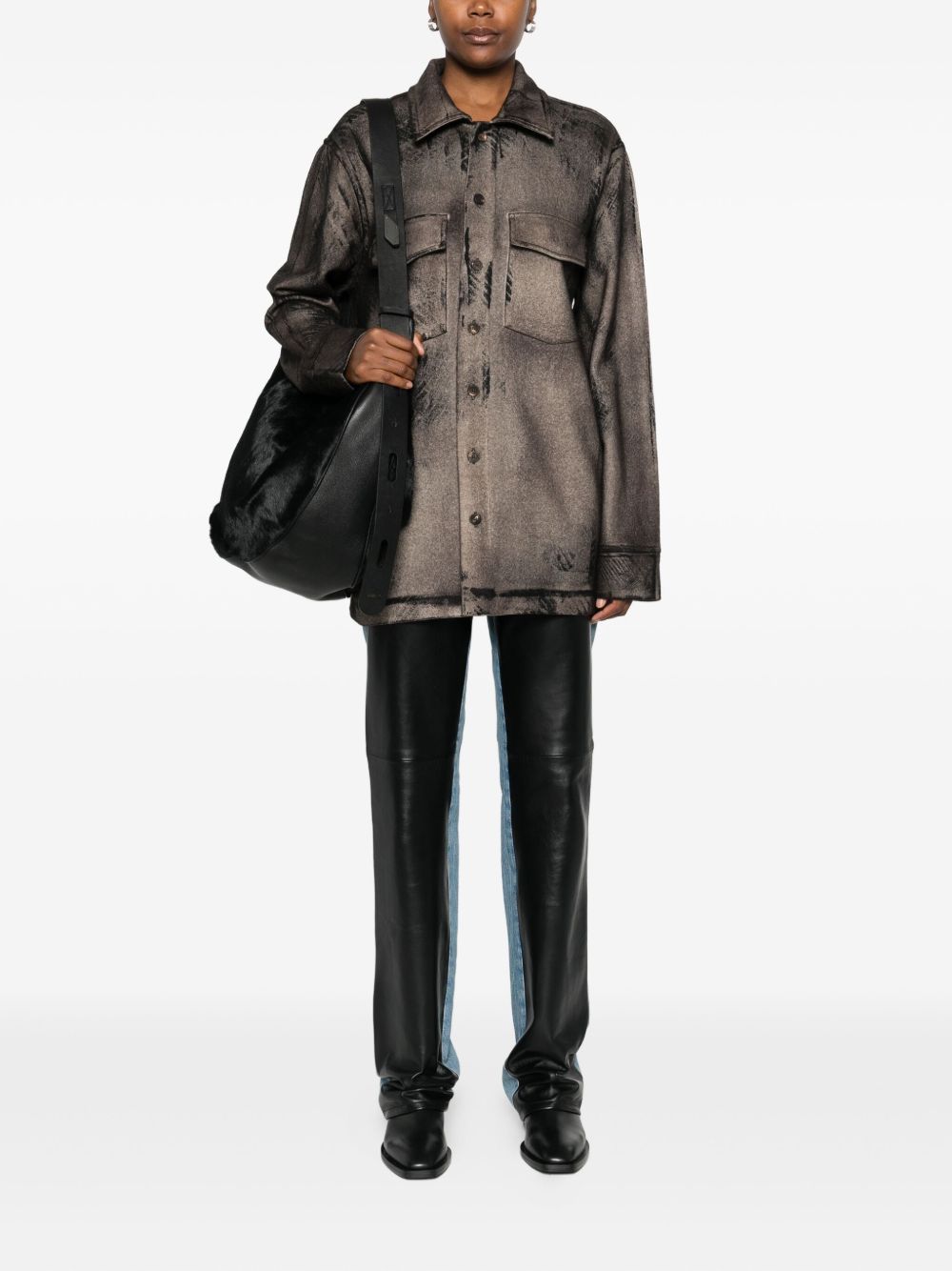 Avant Toi Shirts Brown wool cashmere blend