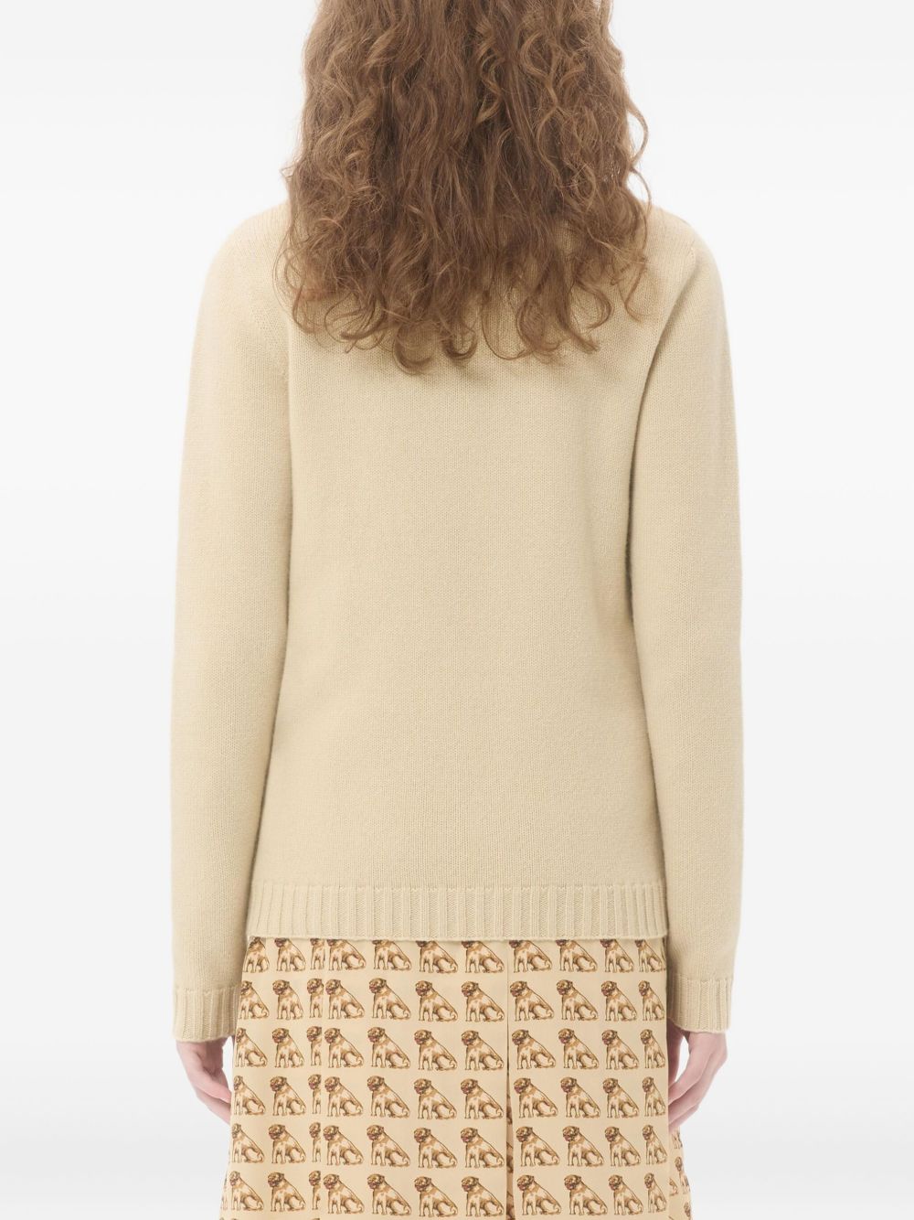 Valentino Sweaters Beige wool crew neck