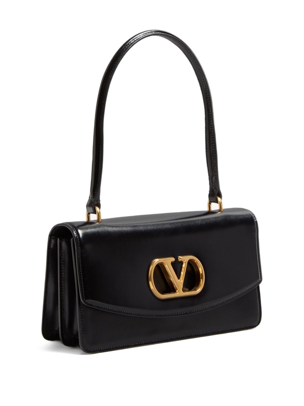 Valentino Garavani Bags.. Black leather top handle bag
