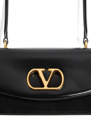 Valentino Garavani Bags.. Black leather top handle bag