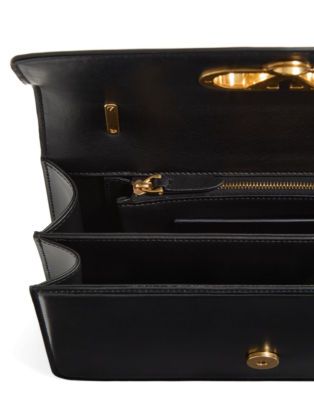 Valentino Garavani Bags.. Black leather top handle bag