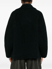 Dark Green BOBOUTIC Coat — Double‑Breasted Elegance