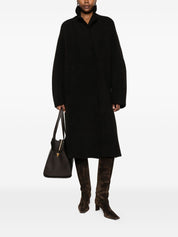 Brown Wool Texture Coat — BOBOUTIC Elegant Jacket