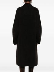 Brown Wool Texture Coat — BOBOUTIC Elegant Jacket