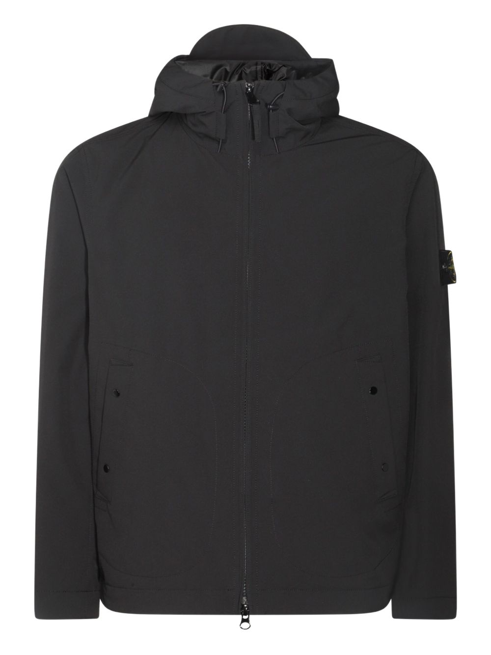 Parka softshell negra de Stone Island Coats