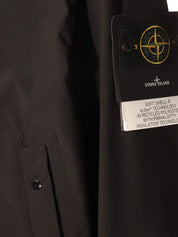 Parka softshell negra de Stone Island Coats