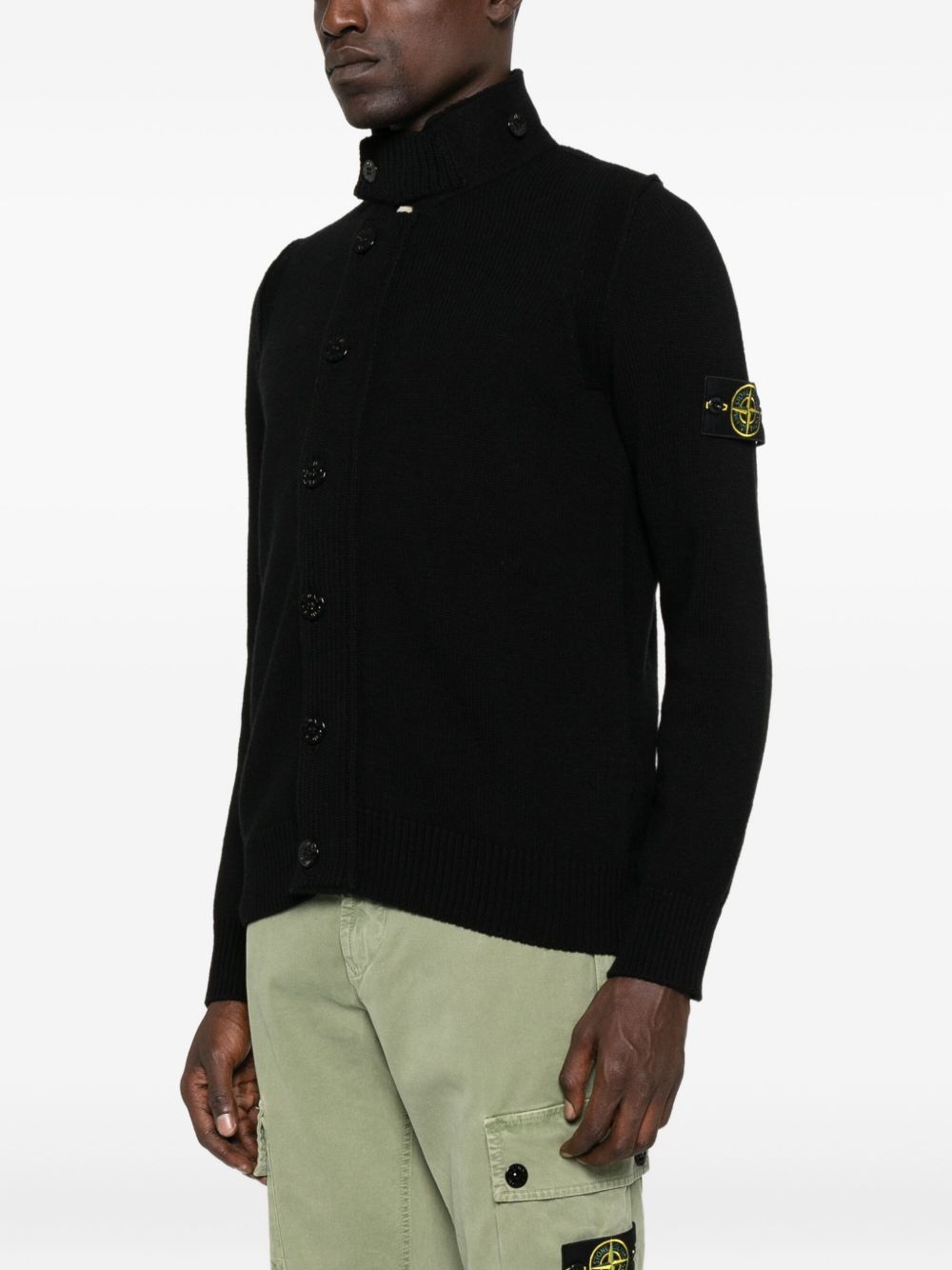 Stone Island Sweaters in Black