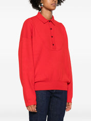 Jacquemus La Maille Vareuse polo shirt in red