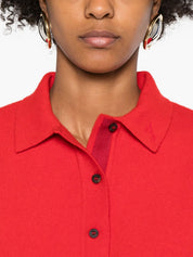 Jacquemus La Maille Vareuse polo shirt in red