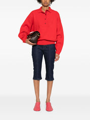 Jacquemus La Maille Vareuse polo shirt in red