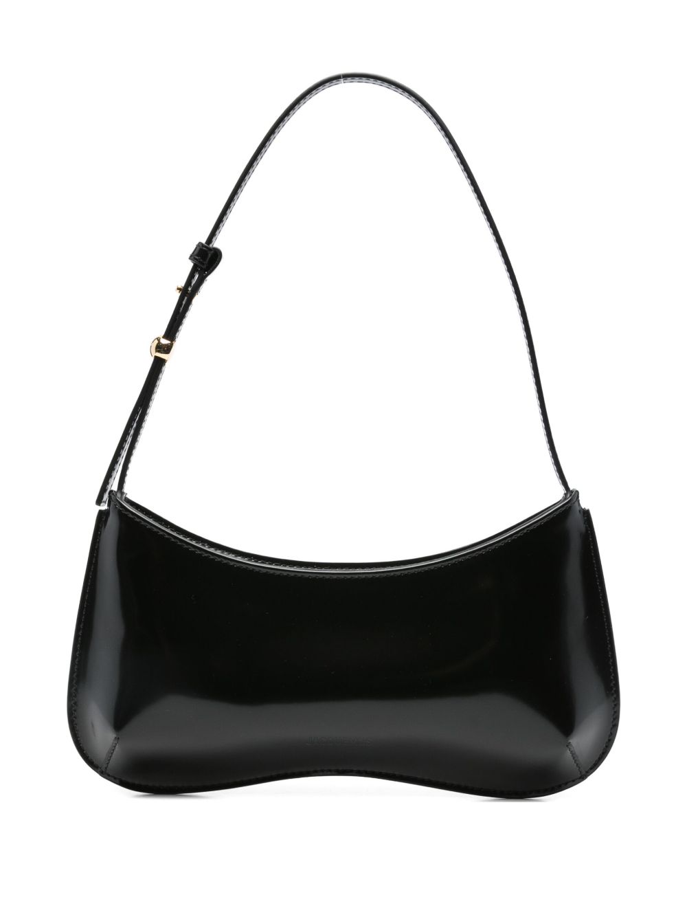 Bolso de hombro Jacquemus Le Bisou en piel de becerro negra