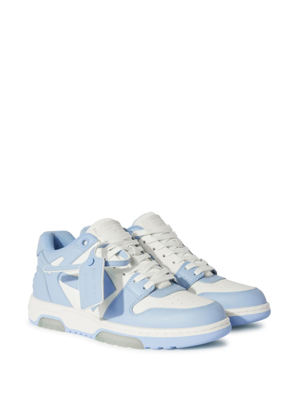 Off White Sneakers Clear Blue