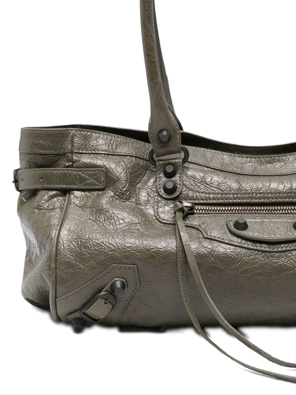 Sacs Balenciaga. Sac bandoulière en cuir vert