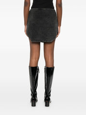 Diesel Skirts Black denim with curved hem