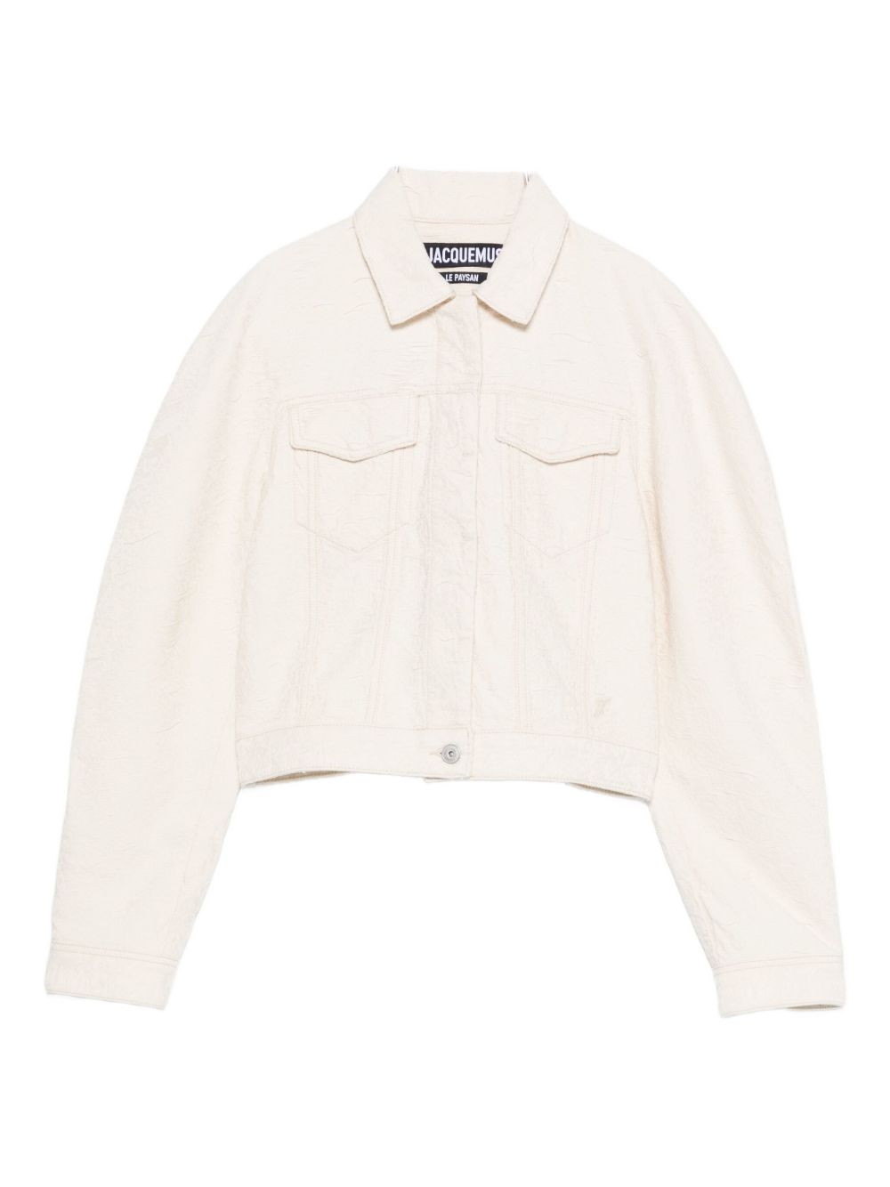Jacquemus Coats White cropped denim jacket